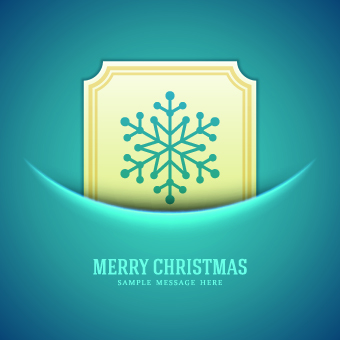 Snowflake blue christmas background  