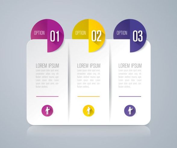 Vector banner with option infographic template 11  