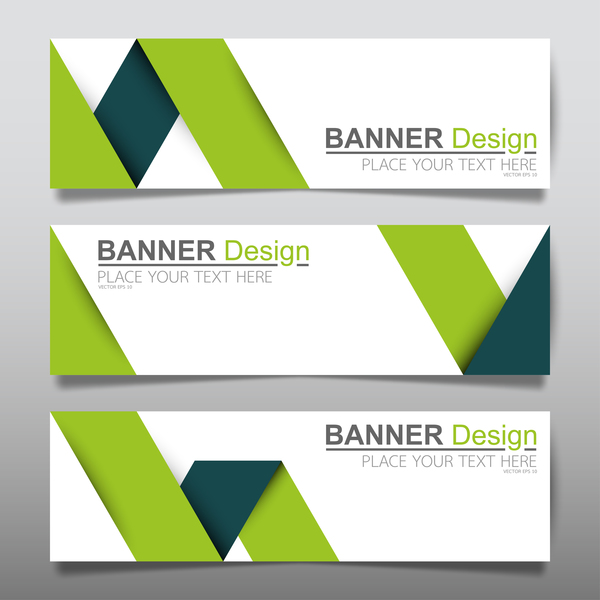 Vector set of modern banners template design 04  