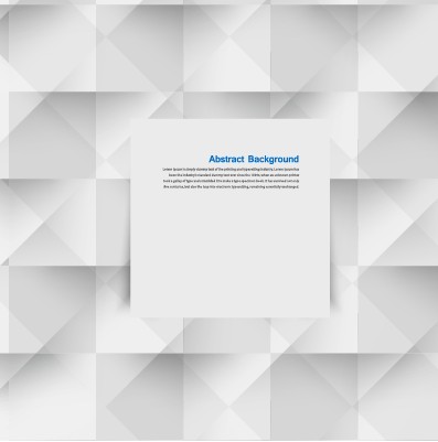 Abstract white square vector background 04  