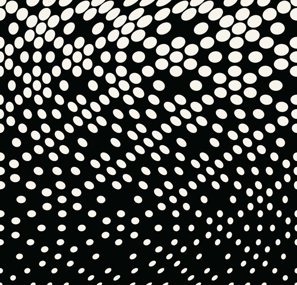 黒と白のアートパターンのハーフトーンベクトル06  