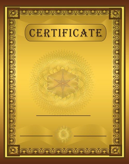 Vector Templates of certificates design set 03  