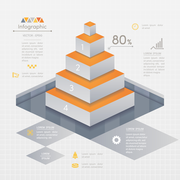 Leiter Business-Infografik-Vektor Vorlage 02  