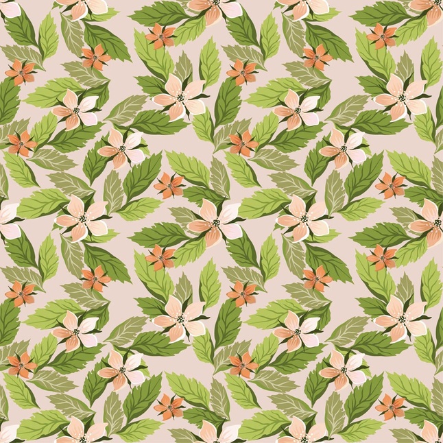 Flowers Wallpaper Pattern vector  
