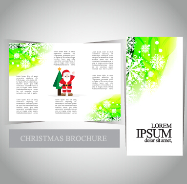 2015 Merry christmas brochure cover set vector 04  