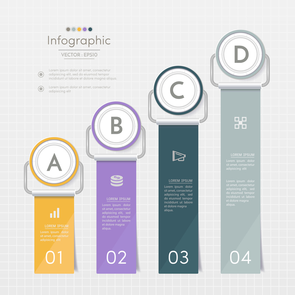 Business infographic banner vector template 04  