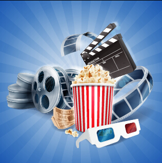 Cinema movie vector background graphics 05  