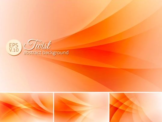 Curves abstract background vectors set 17  