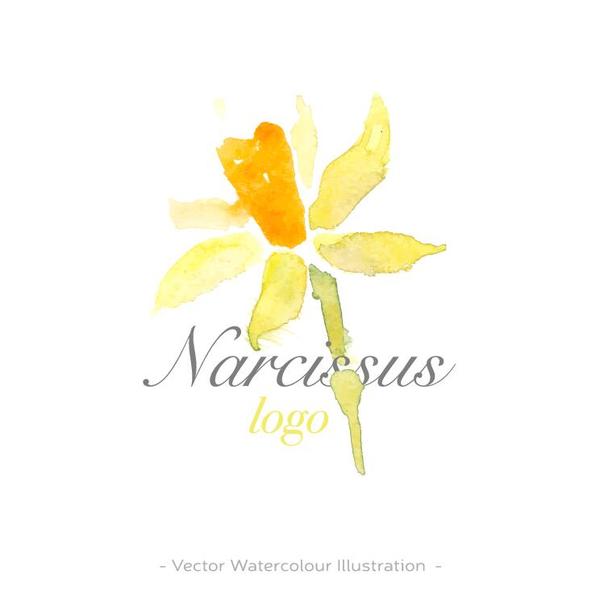 Fleur aquarelle logo vector 05  