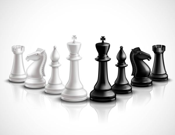 国際チェスの背景デザインのベクトル01  