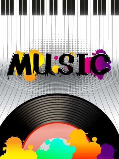 Modernes Musik-Plakatdesign Vektorset 01  