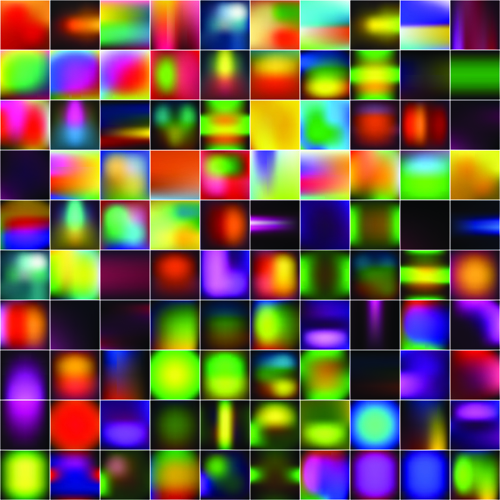 Smooth and colorful blurs vector background 05  