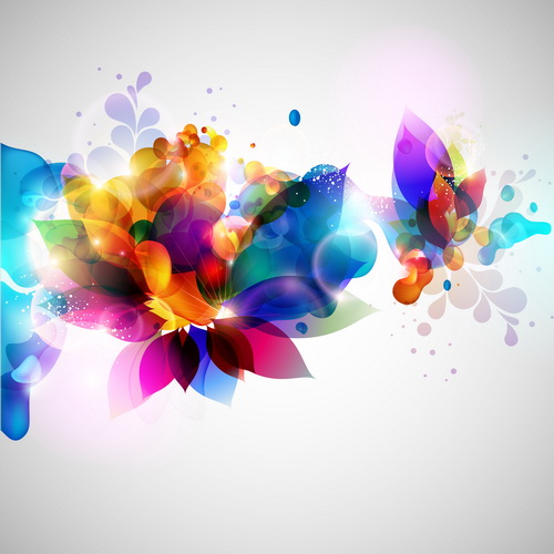 Smooth and colorful design background vector 02  