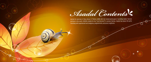 Snail with golden background vector 05  