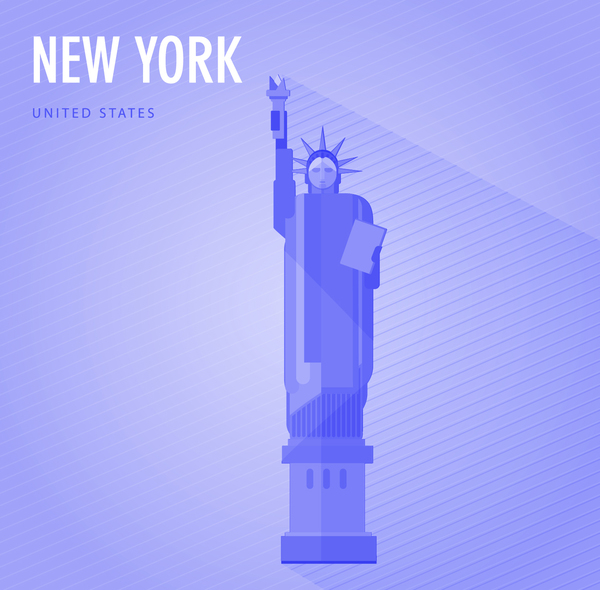 United States New York monuments vector 02  