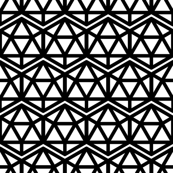 Weiß mit nahtlosem Muster 09 des schwarzen Geometrievektors  