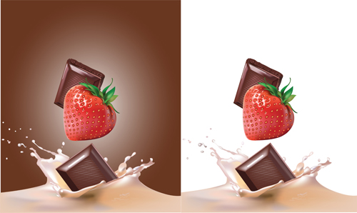 Set of Chocolate design elements vector 04  