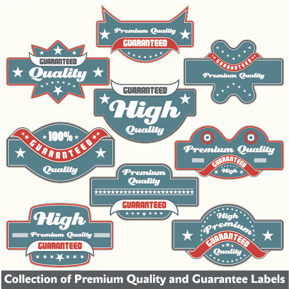 Classic Label stickers 02 free vector  