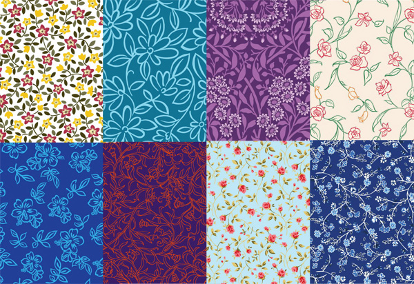 Lovely small decorative pattern background vector art  