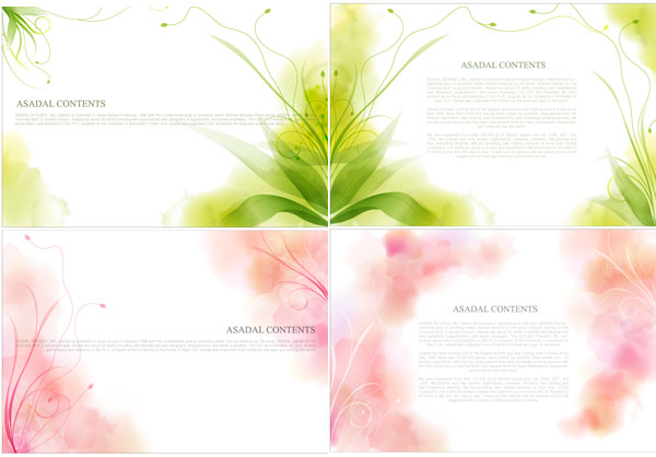 Dream plant side backgrounds Vector Graphic  