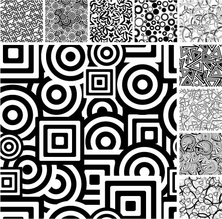 Black and white graphics background Vector Graphic  