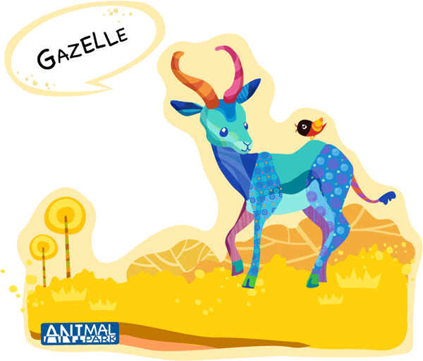 Draw Gazelle vector  