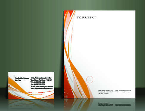 Business style flyer and cover brochure vector 02  