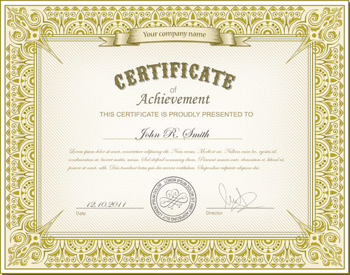 Best Certificates design vector set 01  