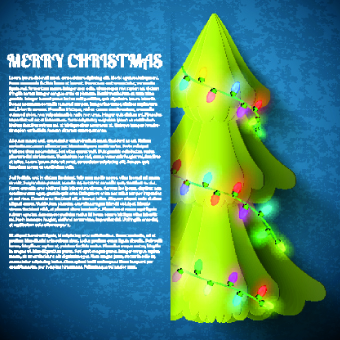 Christmas tree with Christmas background 02  