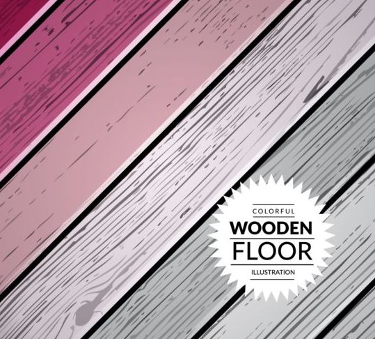 Colorful wooden floor background vector illustration 14  
