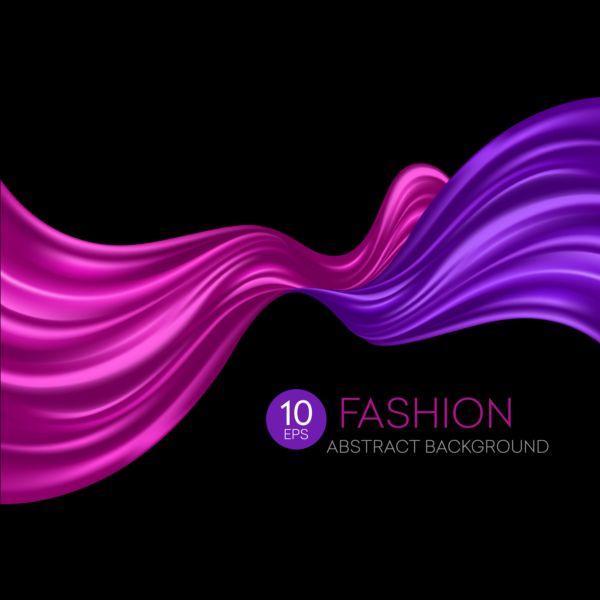 Fashion abstract silk background vector 07  