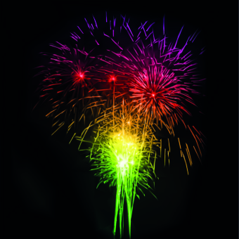 Fireworks Effect background vector 01  