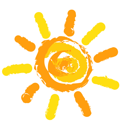 Elements of Summer Sun vector art 06  