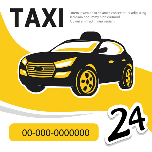 Taxi poster vector poster  