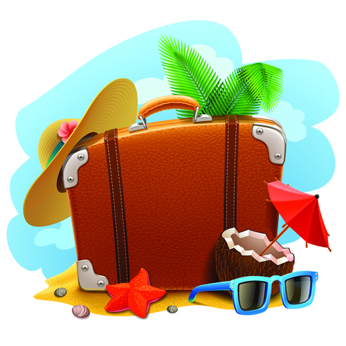 Vacation design vector backgrounds 02  