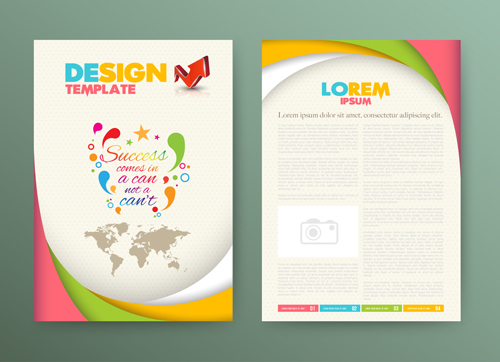Vector cover brochure modern design 01  