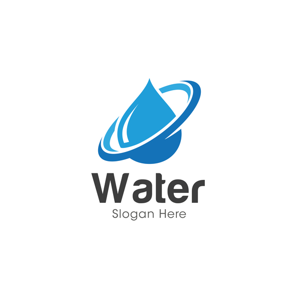 Disegno del logo dell'acqua vettoriale 02  