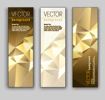 Shiny Vertical banner vector 04  