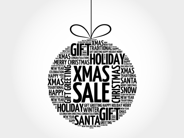 Word cloud christmas ball with sale vector 05  