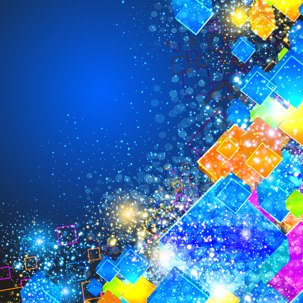 3D cube modern vector background 02  