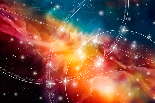 Astrology mystic art background vector  