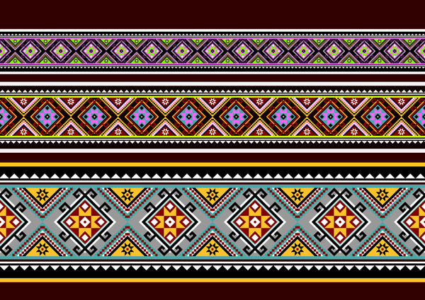 Schöne ethnische Ornamentik Muster Vector 05  