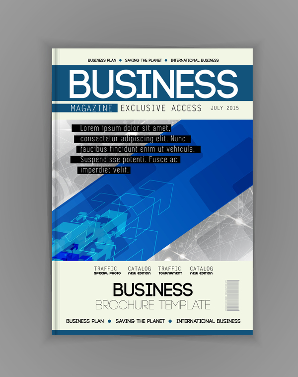 ビジネス パンフレット テンプレート カバー デザイン ベクトル 13  