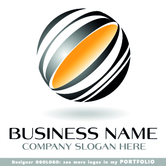 Modern business logos creative design vectors 09  