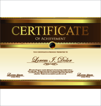 Modern certificate creative design vector set 07  