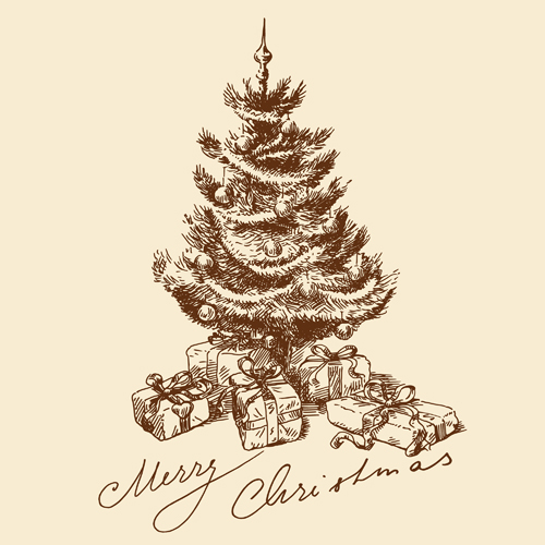 Special Christmas tree design elements vector 02  