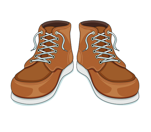 Creative low shoe vector graphics 01  