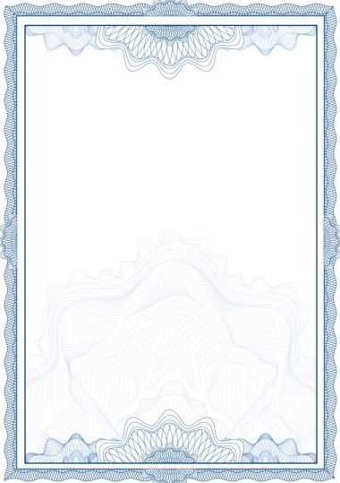 Elegant diploma with certifikate frame vector 05  