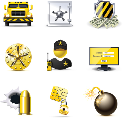 Set of Business Finance Icons vector 04  