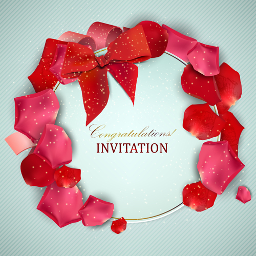 Love and romantic Invitation cards 03  